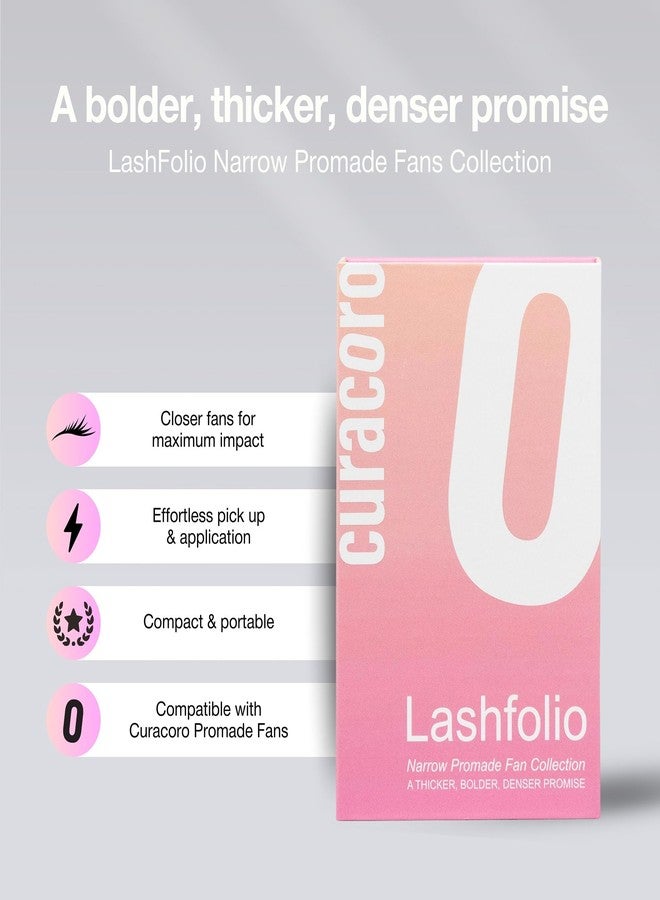 Curacoro LashFolio Narrow Promade Fans, 6D-0.07 CC Curl, 8mm-11mm Length, Handmade Volume Eyelashes, Professional Long-Lasting Promade Lash Fans - Image 3
